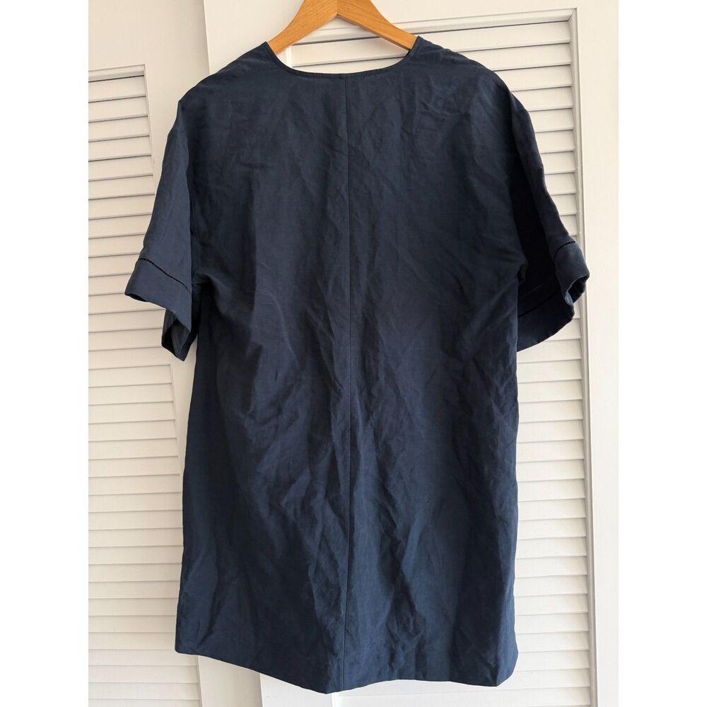 G. Label by Goop Mini Caftan Dress in Navy size 4 - Picture 2 of 9